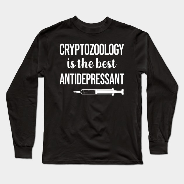 Antidepressant Cryptozoology Cryptid Cryptids Long Sleeve T-Shirt by relativeshrimp